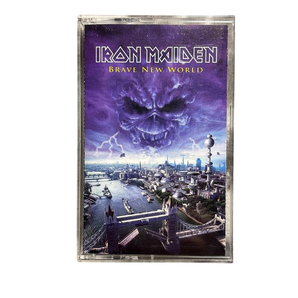IRON MAIDEN Brave New World Cassette Tape rare HTF CT62208 Columbia 2000